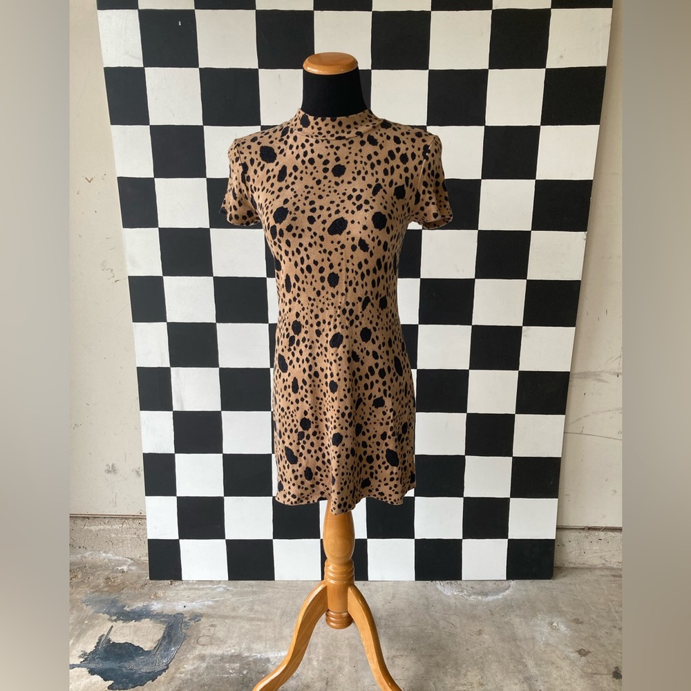Juniors Cheetah Print Dress